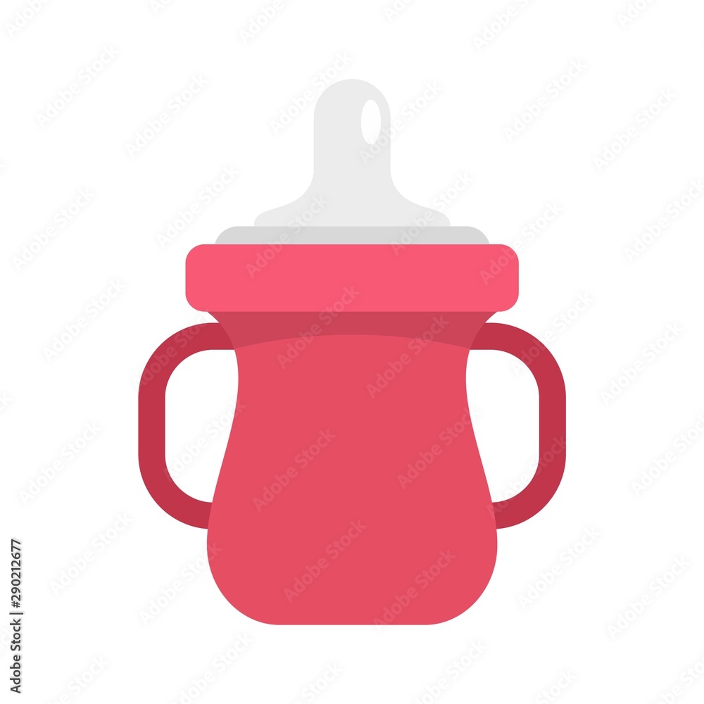 Sippy cup icon. Flat illustration of sippy cup vector icon for web design Sippy cup icon. Flat illustration of sippy cup vector icon for web design
