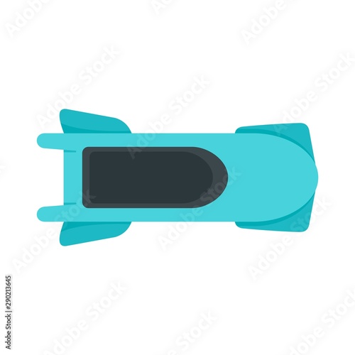 Fotografija Top view bobsleigh icon