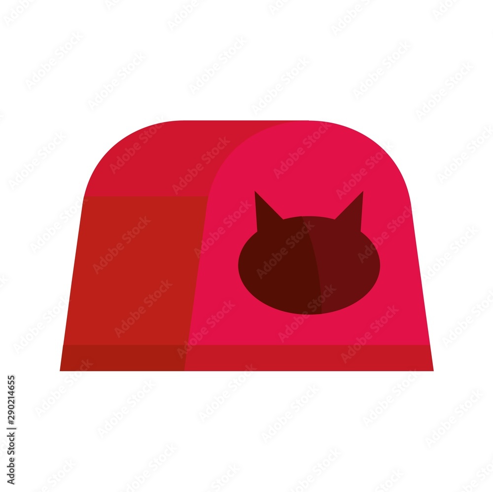Cat house icon. Flat illustration of cat house vector icon for web design Cat house icon. Flat illustration of cat house vector icon for web design