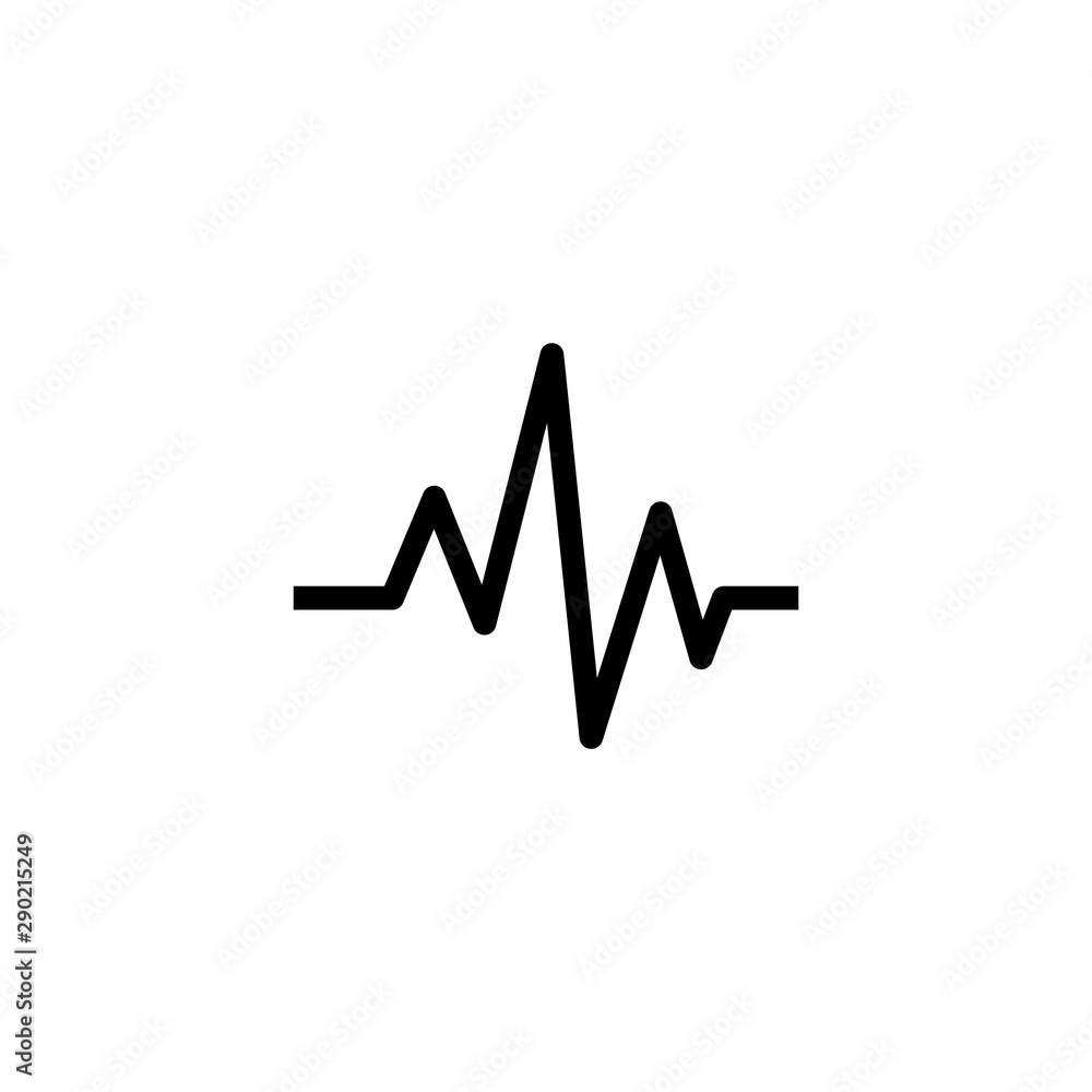 Heartbeat heart beat pulse flat vector icon for medical apps and websites. Heartbeat heart beat pulse flat vector icon for medical apps and websites.