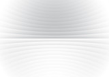 Abstract stripe pattern horizontal curve lines white and gray background.