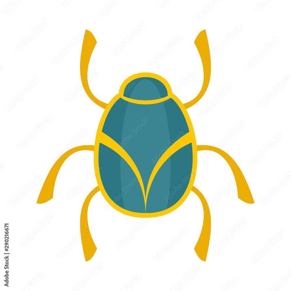 Golden bug icon. Flat illustration of golden bug vector icon for web design Golden bug icon. Flat illustration of golden bug vector icon for web design