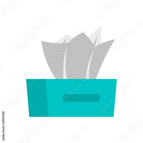 Dry napkins icon. Flat illustration of dry napkins vector icon for web design