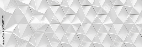 White Wide Futuristic Background (Website Head) (3d illustration)