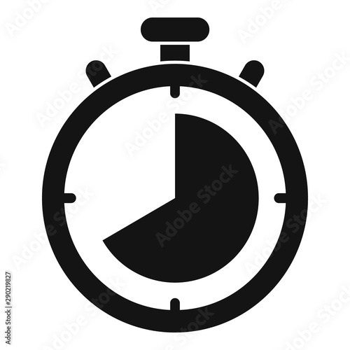 Lap time stopwatch icon. Simple illustration of lap time stopwatch vector icon for web design isolated on white background