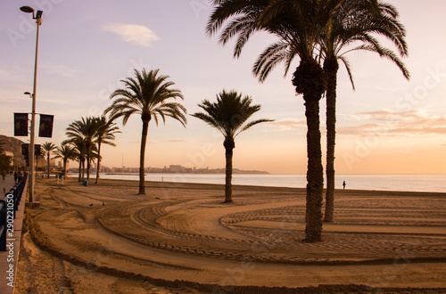 sunset on beach