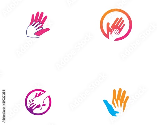 Adoption and community care Logo template vector icon © arif23
