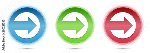 Free Download Next arrow icon glass round buttons set illustration - GFXLoad