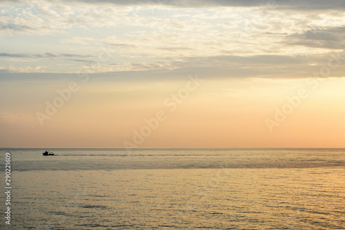 Beautiful morning seascape in Sicily. Cefalu  Italy