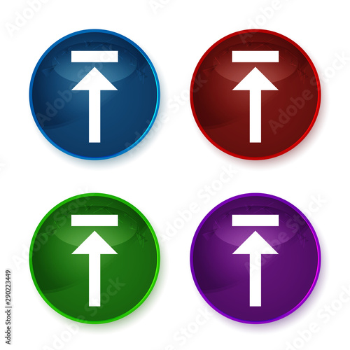 Free Download Upload icon shiny round buttons set illustration - GFXLoad
