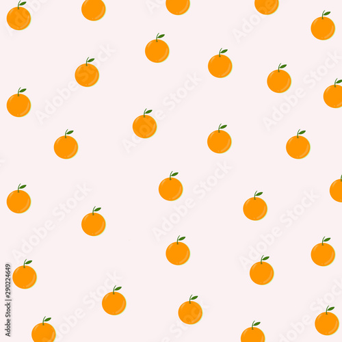 Fototapeta Naklejka Na Ścianę i Meble -  Orange illustration hand drawn pattern background.