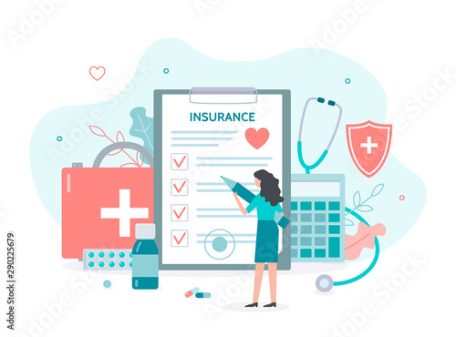 Health insurance concept