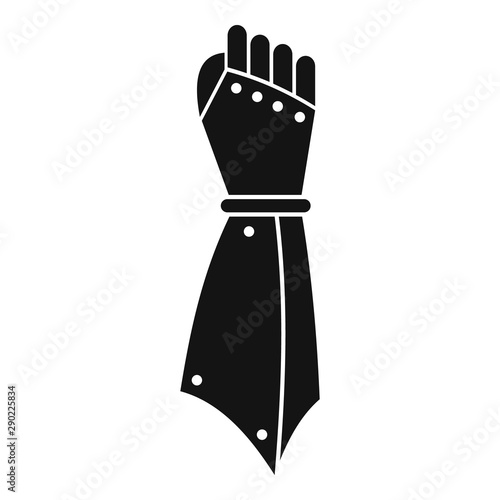 Knight hand icon. Simple illustration of knight hand vector icon for web design isolated on white background