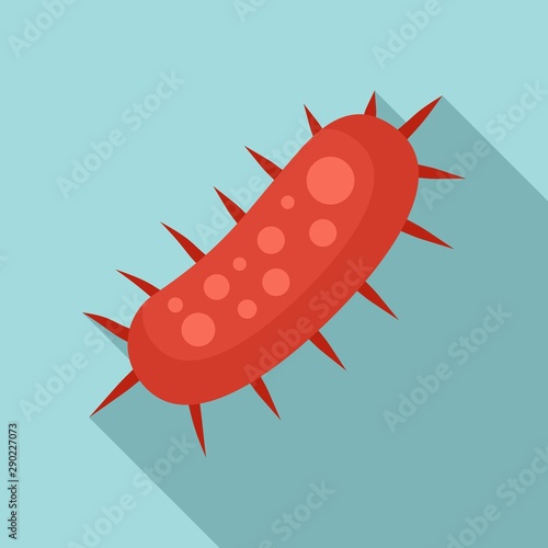 Virus icon. Flat illustration of virus vector icon for web design