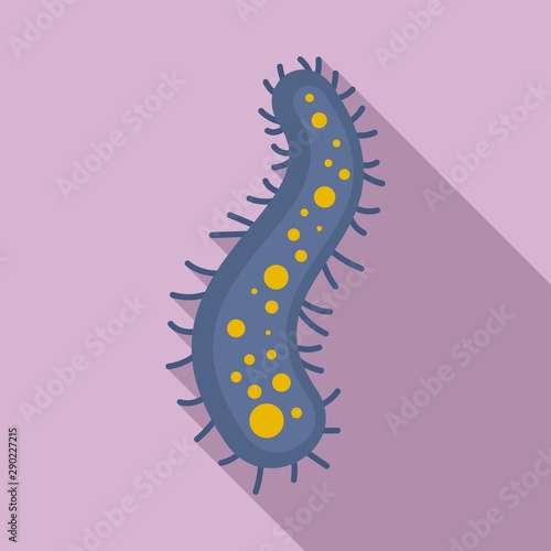 Amoeba icon. Flat illustration of amoeba vector icon for web design