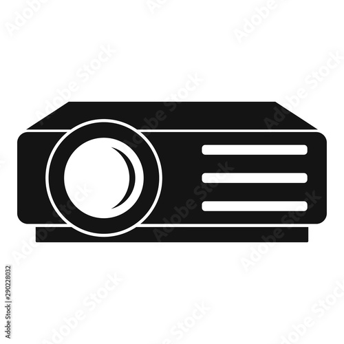 Lesson projector icon. Simple illustration of lesson projector vector icon for web design isolated on white background
