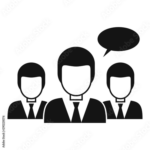 People classroom icon. Simple illustration of people classroom vector icon for web design isolated on white background