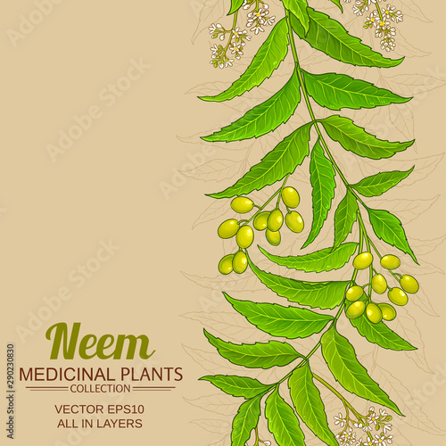 neem vector background