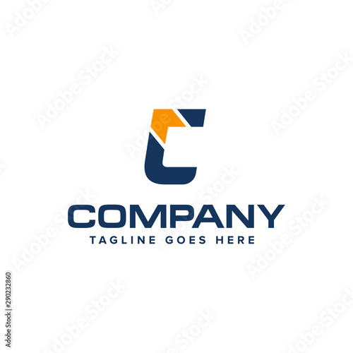 Free Download Letter C and arrow logo design vector. Abstract logo design. - GFXLoad