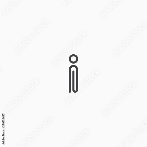 Letter I People Logo Icon Design Template Vector