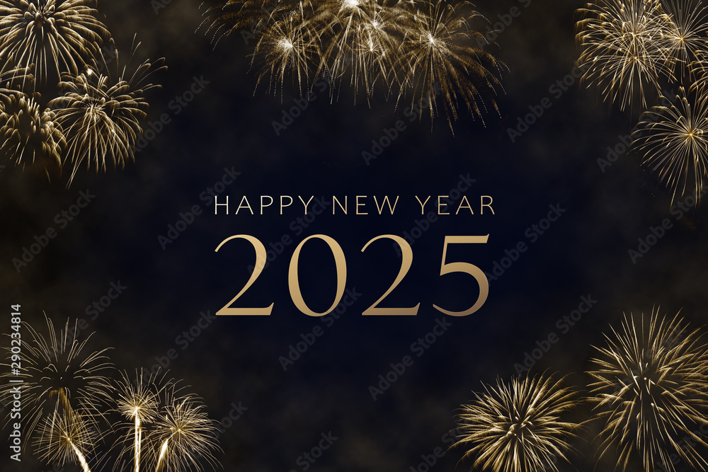 Happy New Year 2025 Stock イラスト | Adobe Stock