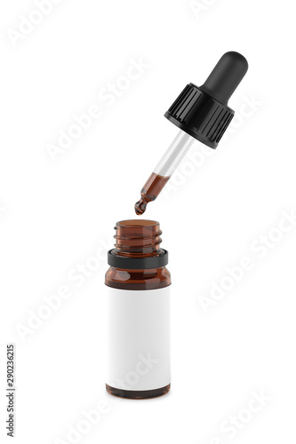 Download Dropper Bottle Mockup Whit Cbd Oil Isolated On White Background Stock Photo Adobe Stock