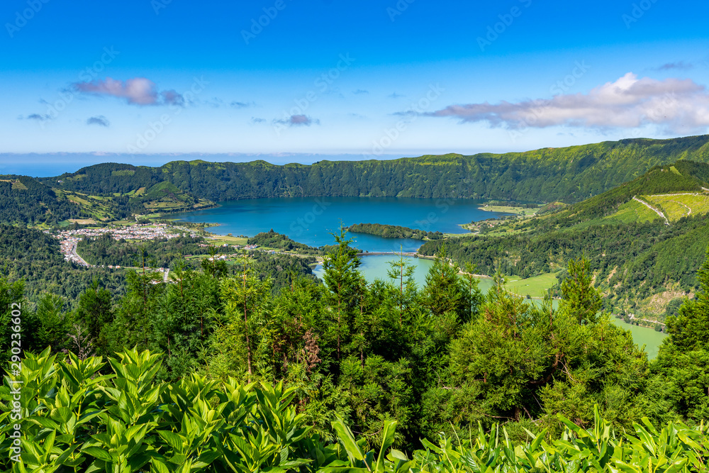 Classic View of Seven Cities, Azores