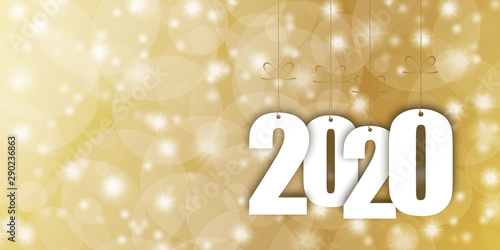 hang tags with year 2020