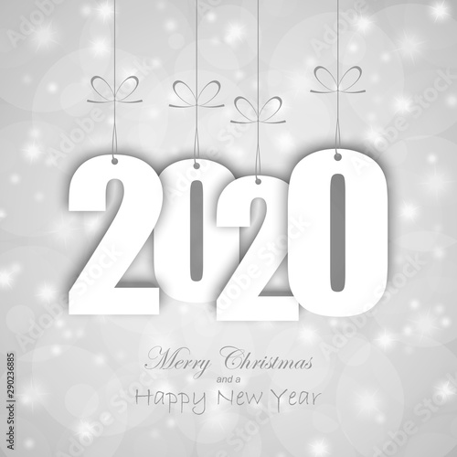 hang tags with year 2020