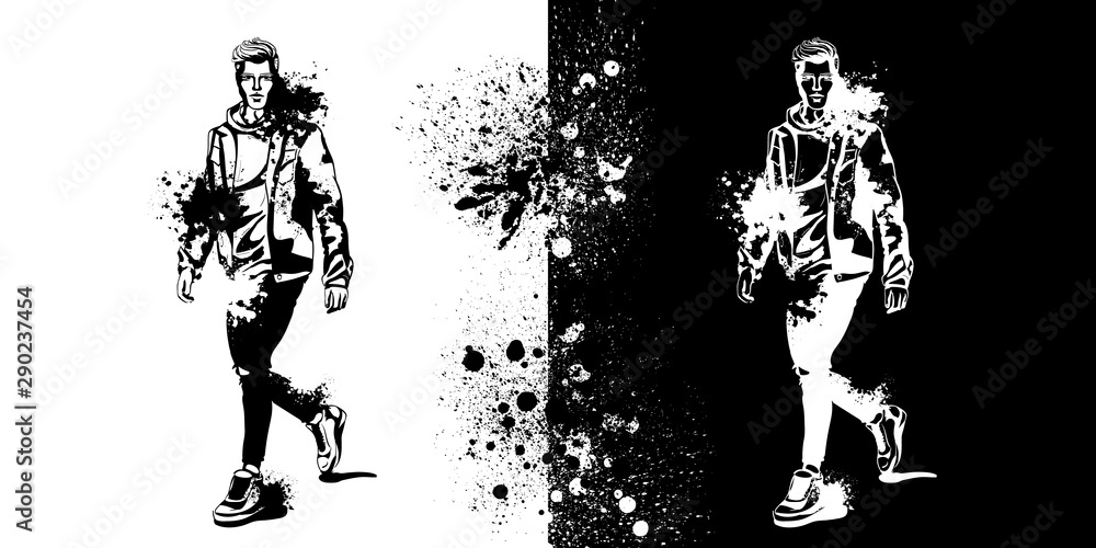 Fototapeta premium Modele wektorowe mężczyzn