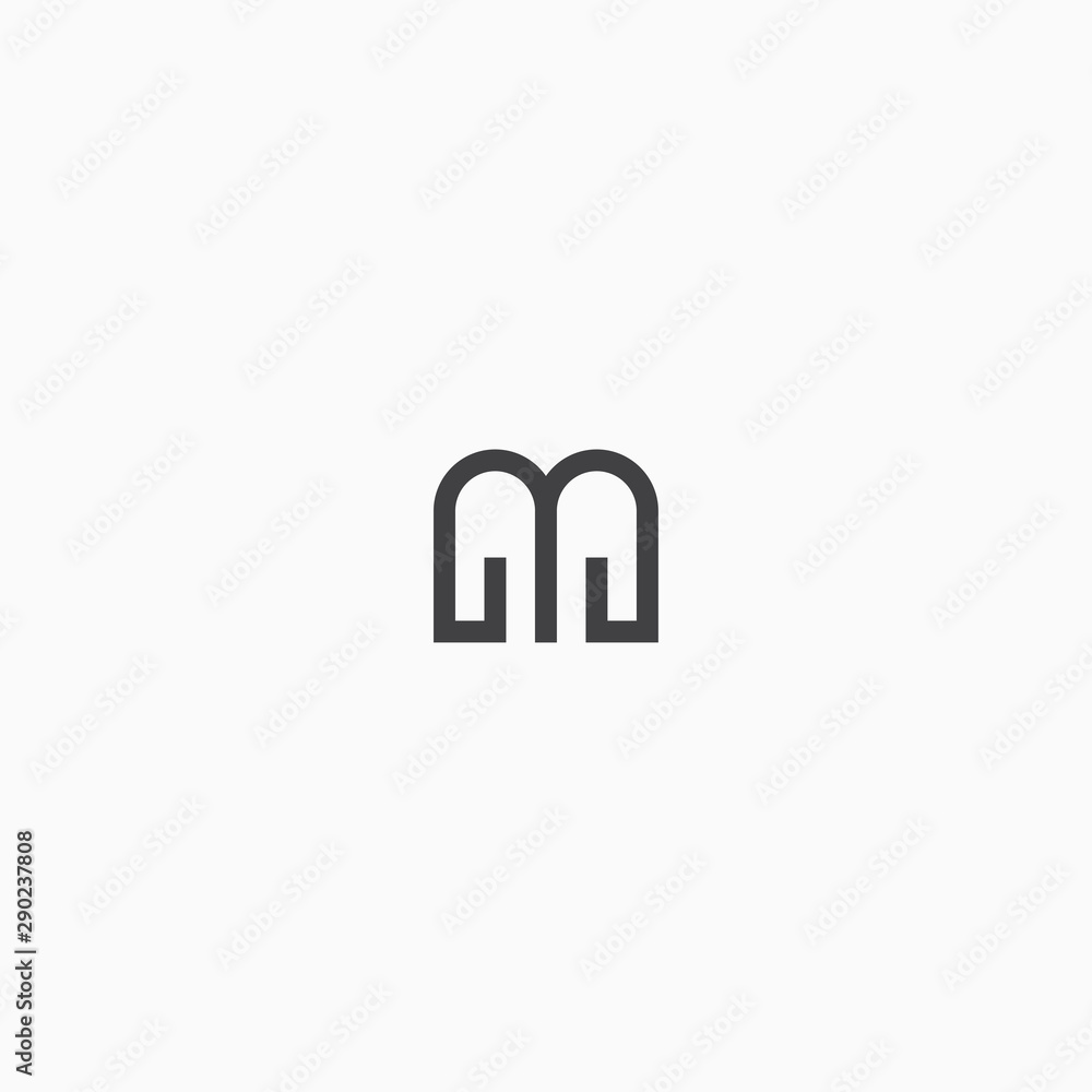 Letter M Abstract shape Logo Icon Design Template Vector. Letter M Abstract shape Logo Icon Design Template Vector.