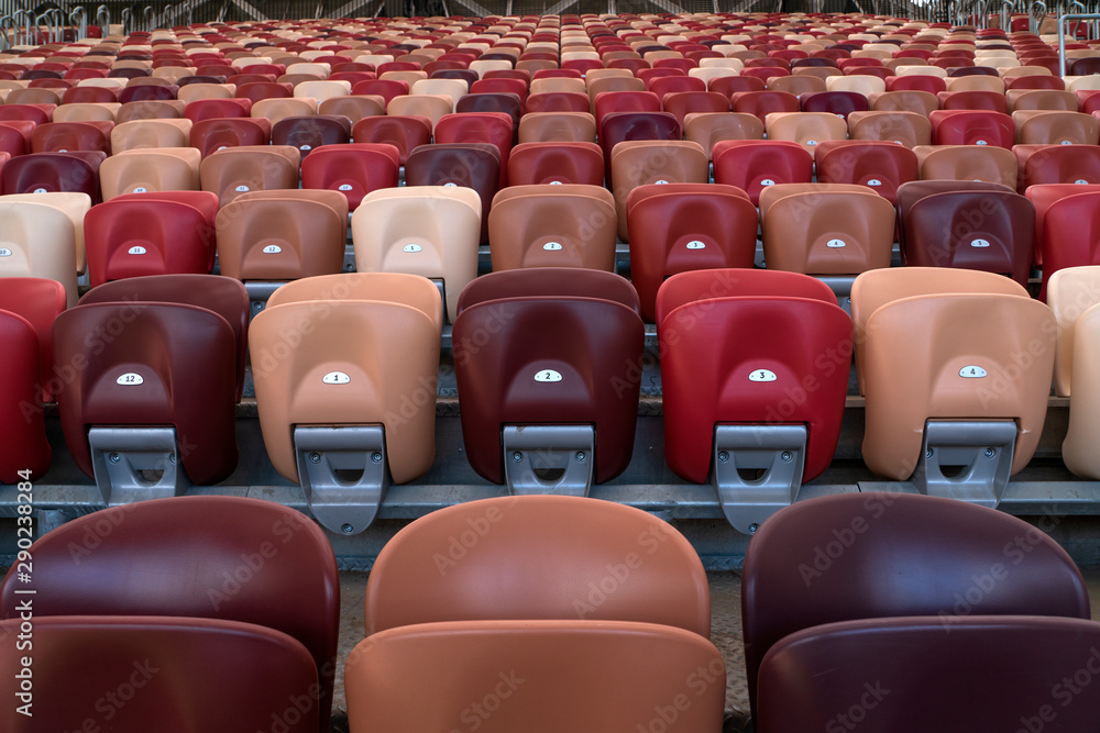 Fototapeta premium Места для зрителей на стадионе Лужники.