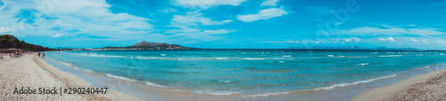 beach at majorca with clean blue water