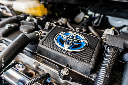 Toyota with Blue light Logo photo