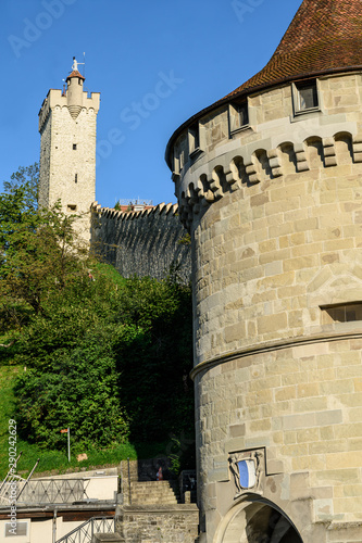 Nölli- und Männliturm der Stadtbefestigung von Luzern, Schweiz photo