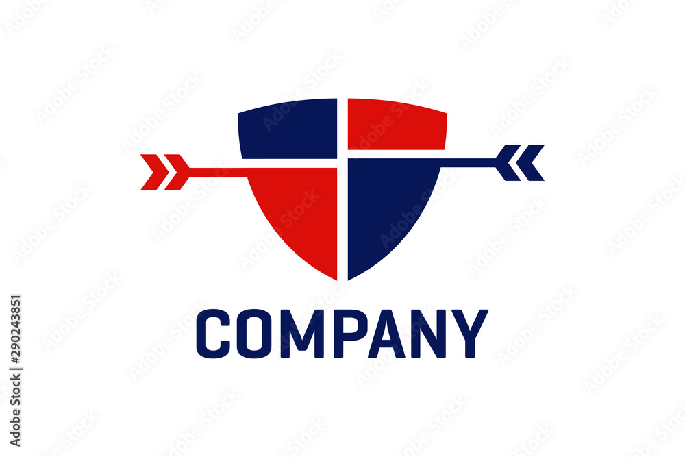 shield and arrow concept, shields logo template, archery icon illustration shield and arrow concept, shields logo template, archery icon illustration