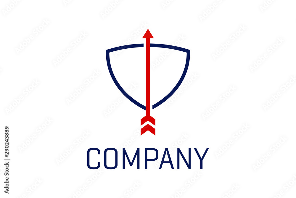 shield and arrow concept, shields logo template, archery icon illustration shield and arrow concept, shields logo template, archery icon illustration