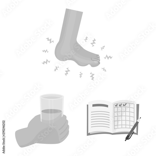 Isolated object of health and diet symbol. Collection of health and disease vector icon for stock.