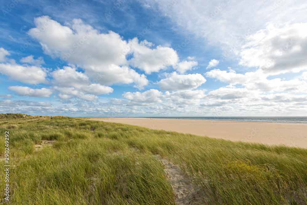 Dunes and beach at Rømø, Denmark