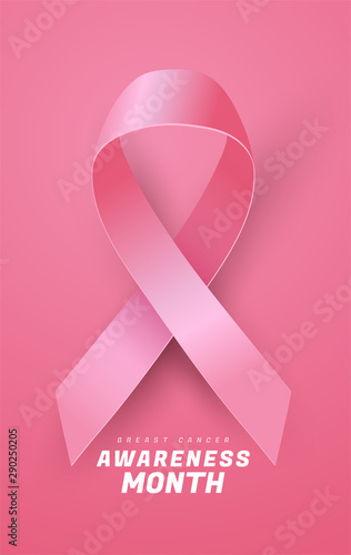 Breast Cancer Awareness Ribbon Background