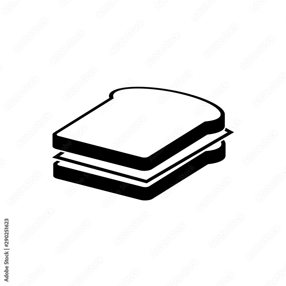 Sandwich icon, logo isolated on white background Sandwich icon, logo isolated on white background