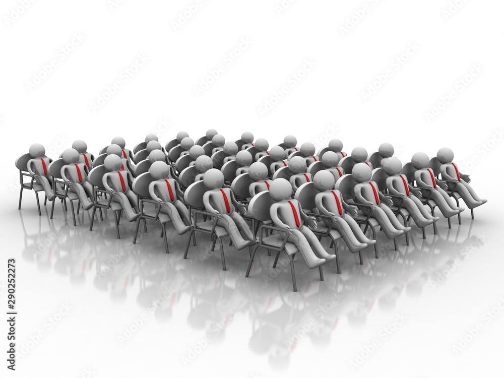 Fototapeta premium 3d illustration Business Network 