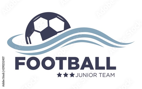 Soccer or football match isolated icon with lettering, tournament