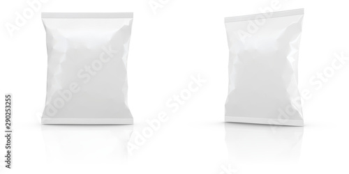Realistic Blank Mock-up Bag isolated on white background. 160x200mm