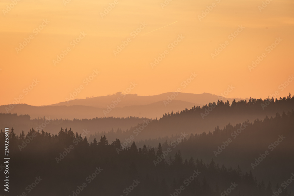 Fototapeta premium sunrise in mountains