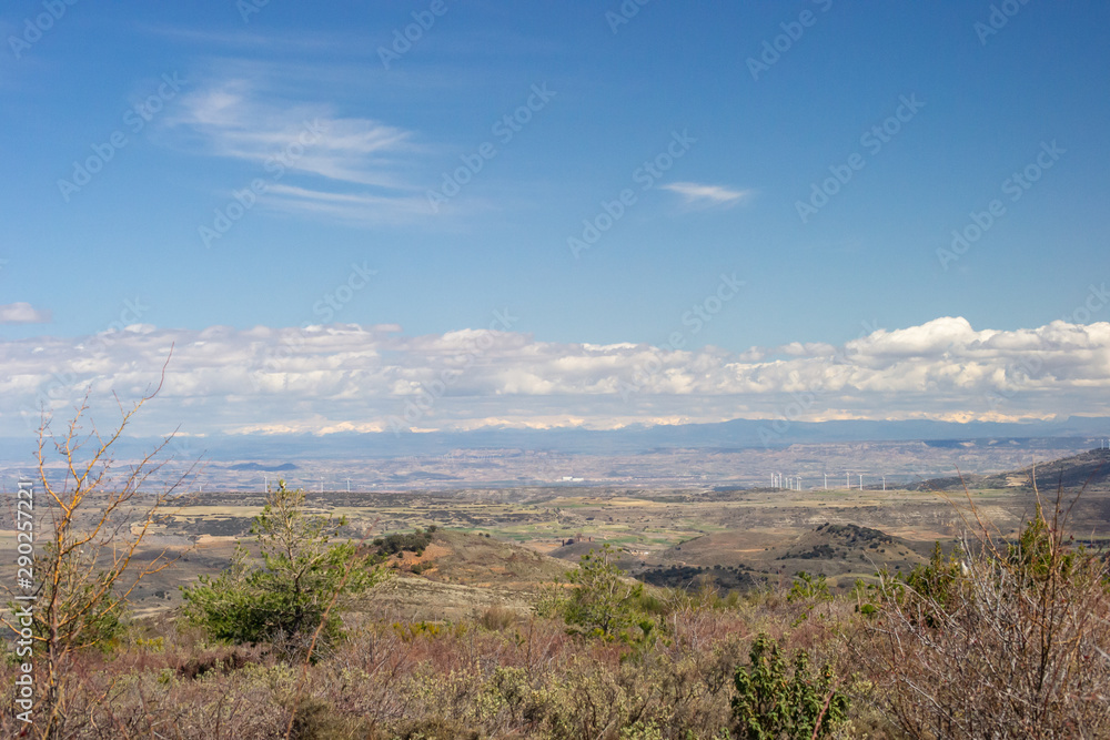 Moncayo Landscape in a beautiful day Zaragoza Spain