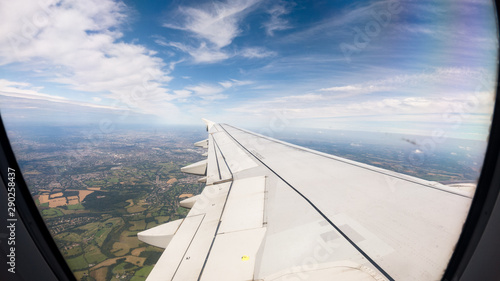 View from the window of the aircraft on the wing © camerarules