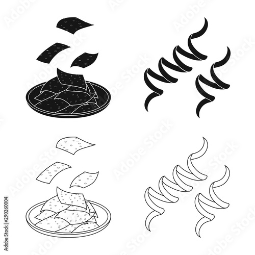 Vector illustration of protein and sea logo. Set of protein and natural stock vector illustration.
