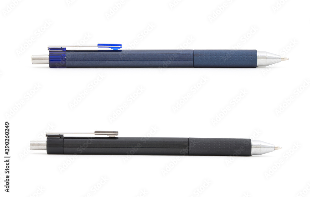 Fotografie metal pen isolated on white background