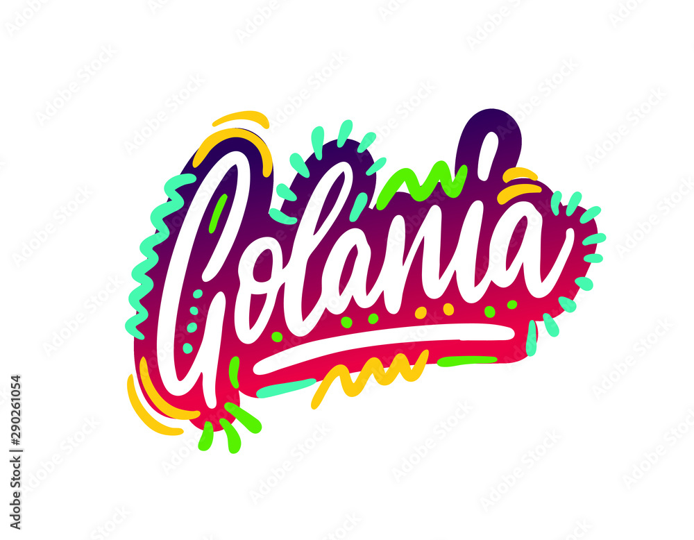 Fototapeta premium Golania. Vector illustration background. Banner, poster, template, invitation.